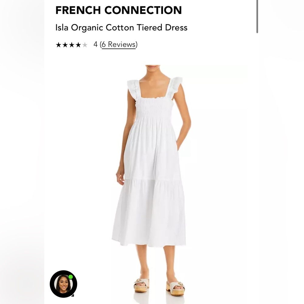 French connection tiered dress in size 0